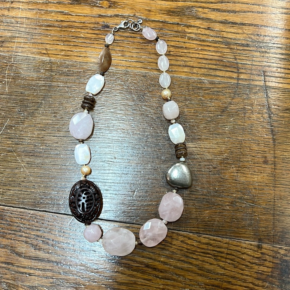 Silpada Pink Rose necklace